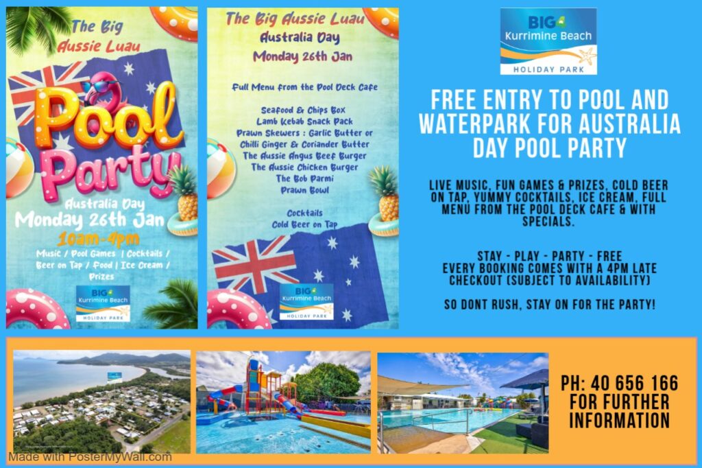Australia Day Events Mission Beach and Dunk Island 2026 8 Mission Beach Pool Party Australia Day 2026