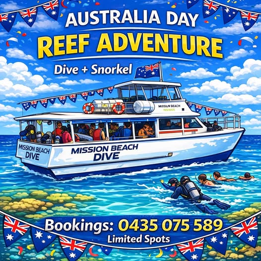 Australia Day Events Mission Beach and Dunk Island 2026 6 Mission Beach Dive Australia Day 2026