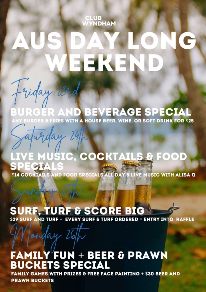 Australia Day Events Mission Beach and Dunk Island 2026 9 Club Wyndham Mission Beach Australia Day 2026