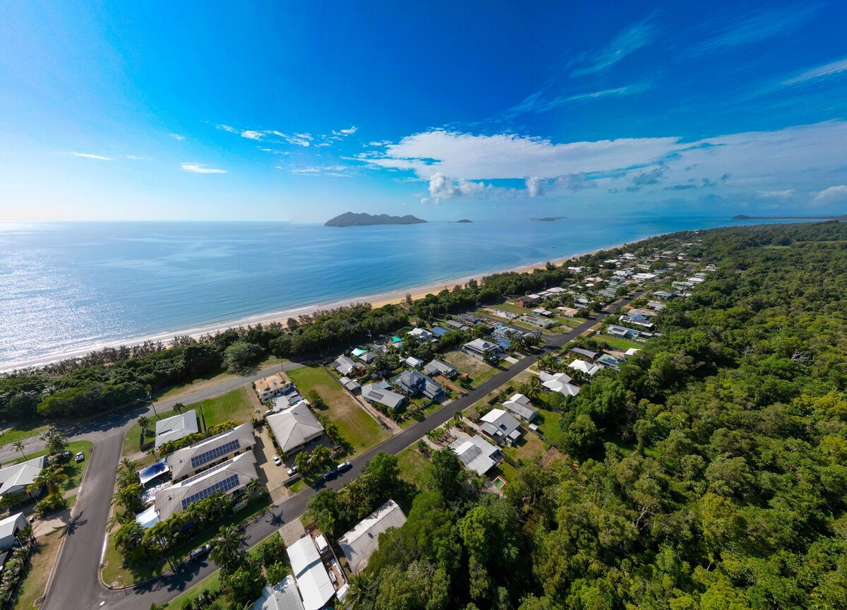 5 New Ways to Explore the Cassowary Coast in 2026: Trails, Culture, and Events You Should Know About 1 Mission Beach Shores and dunk island drone photo